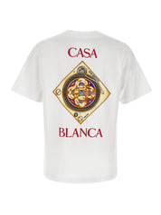 White Plafond Orne De Musique Short Sleeve T‑Shirt