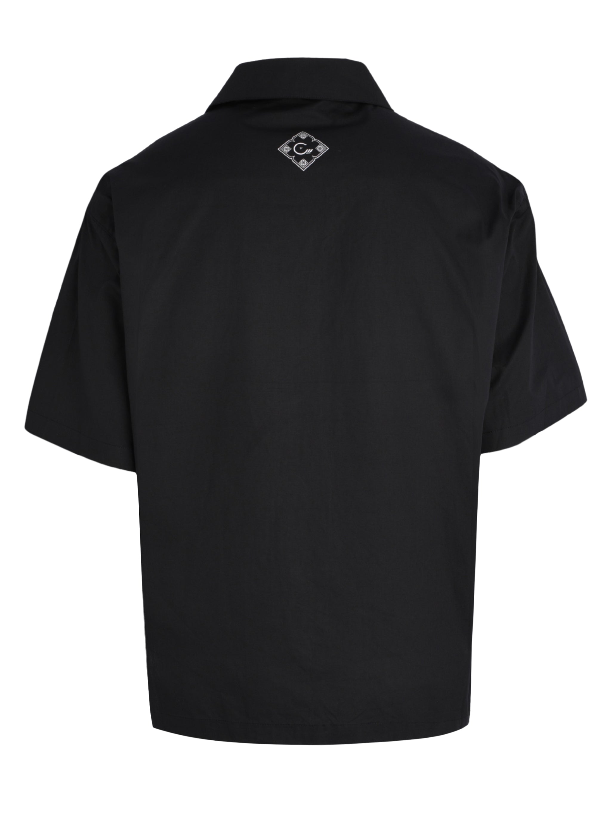 CENMAR BLACK FRONT WOLF PRINT SHIRT