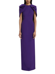 Lennox floral-appliqué maxi dress