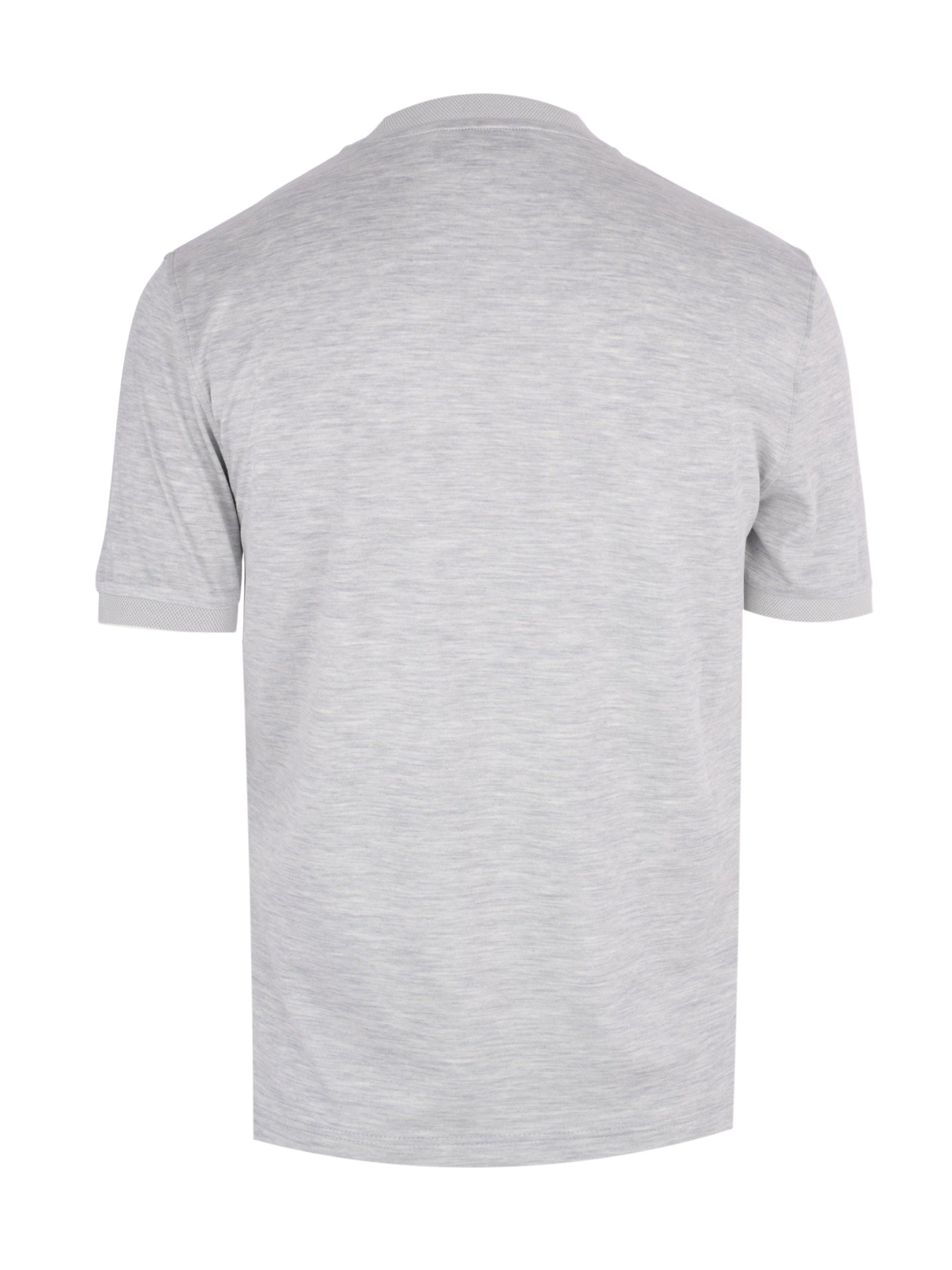 Silk and cotton short sleeves t-shirt