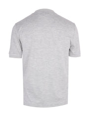Silk and cotton short sleeves t-shirt