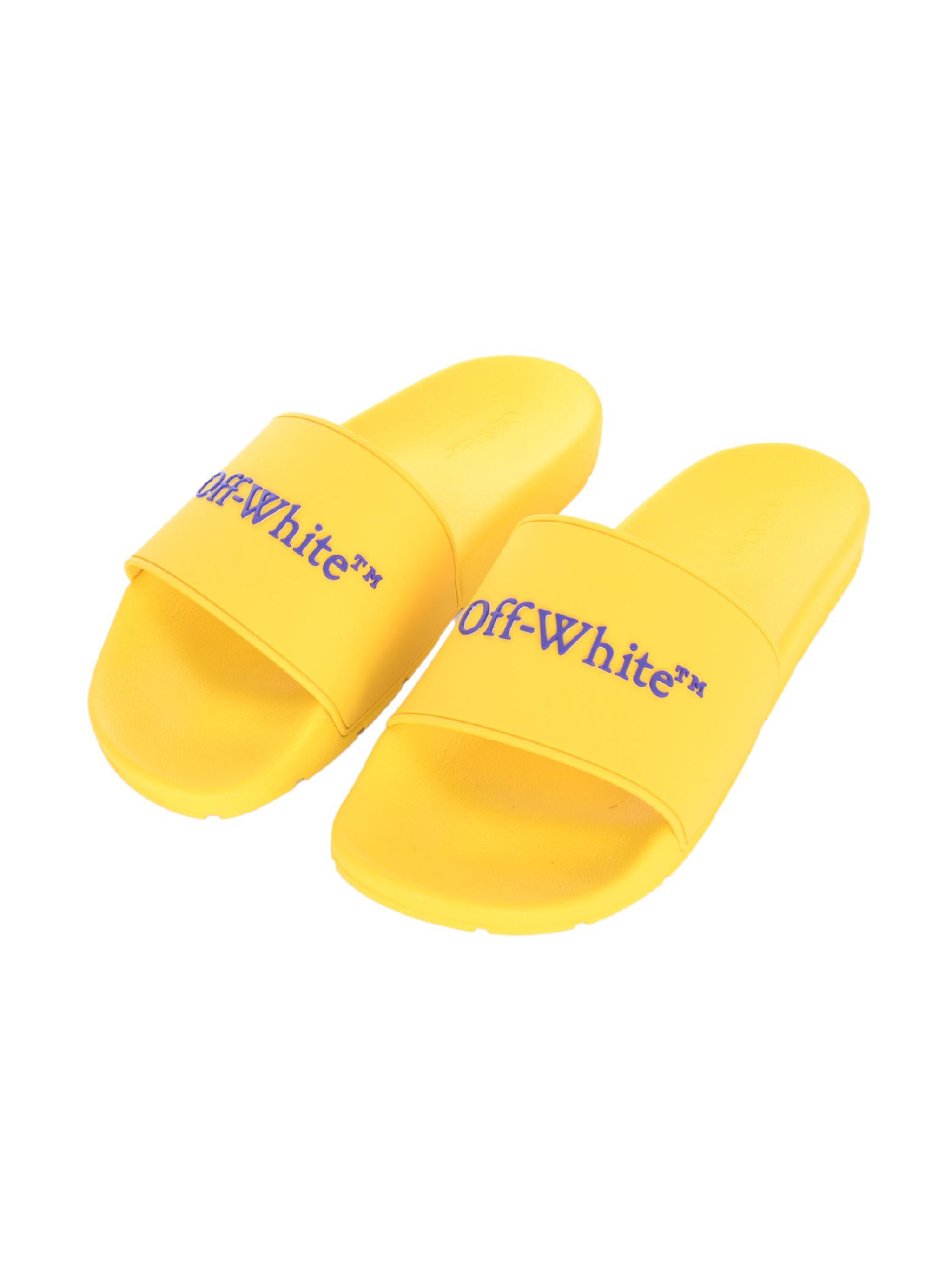 BOOKISH SLIDERS LIGHT ORANGE DARK BLUE