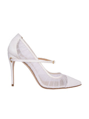 Lorenzo closed pump w/ removable strap 105mm heel