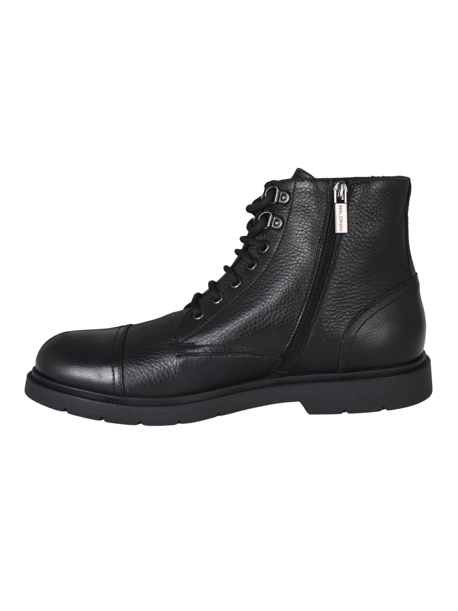 Ankle boot tumb.leat. black
