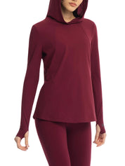 Active hooded top