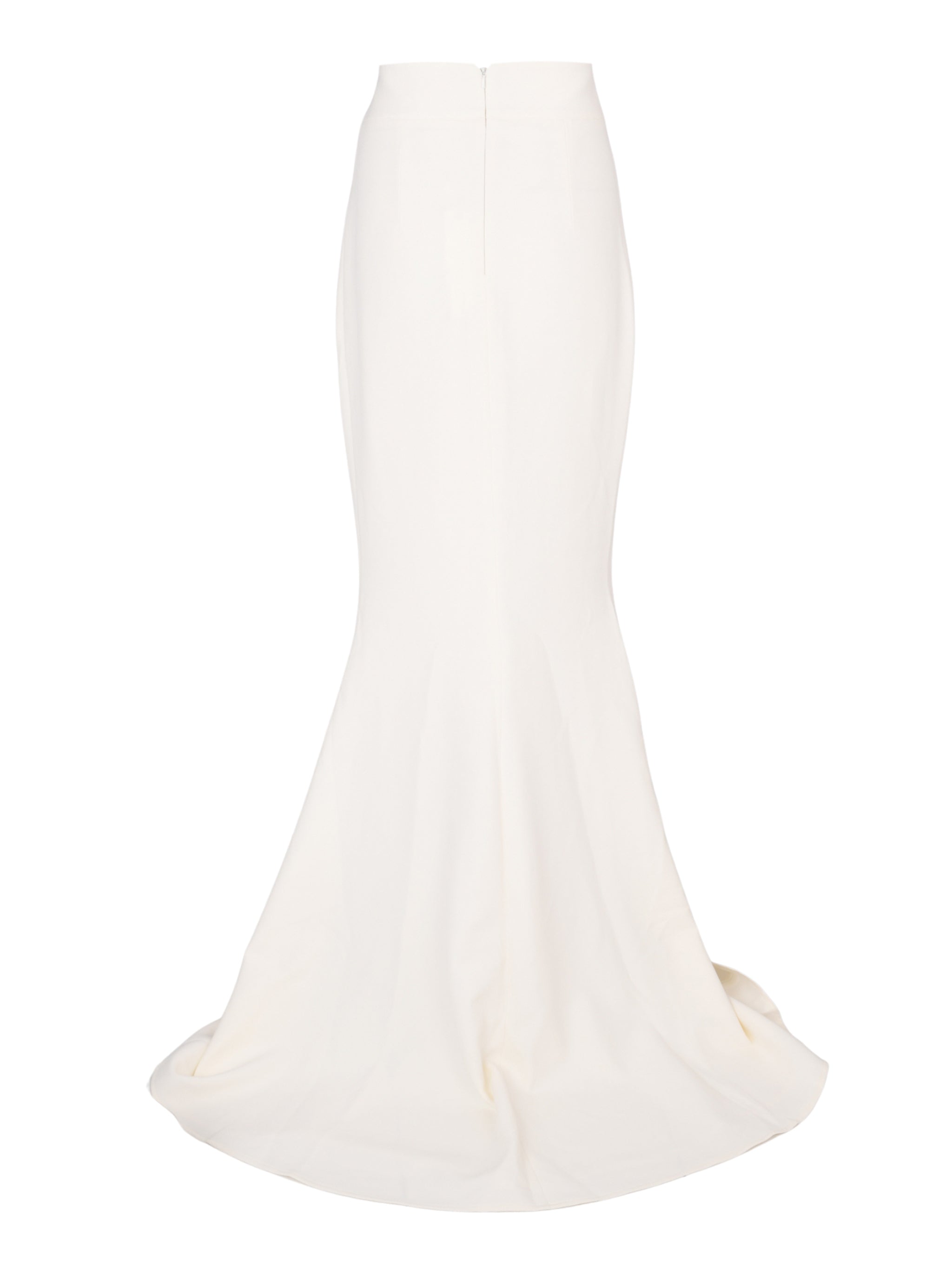 High waisted fishtail long skirt