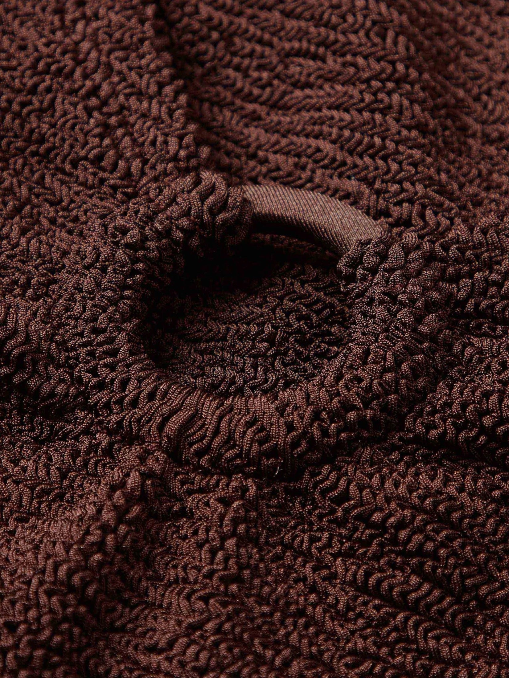 Coverage celine swim with fabric covered hoops - m metallic crinkle metallic chocolate