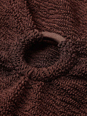 Coverage celine swim with fabric covered hoops - m metallic crinkle metallic chocolate