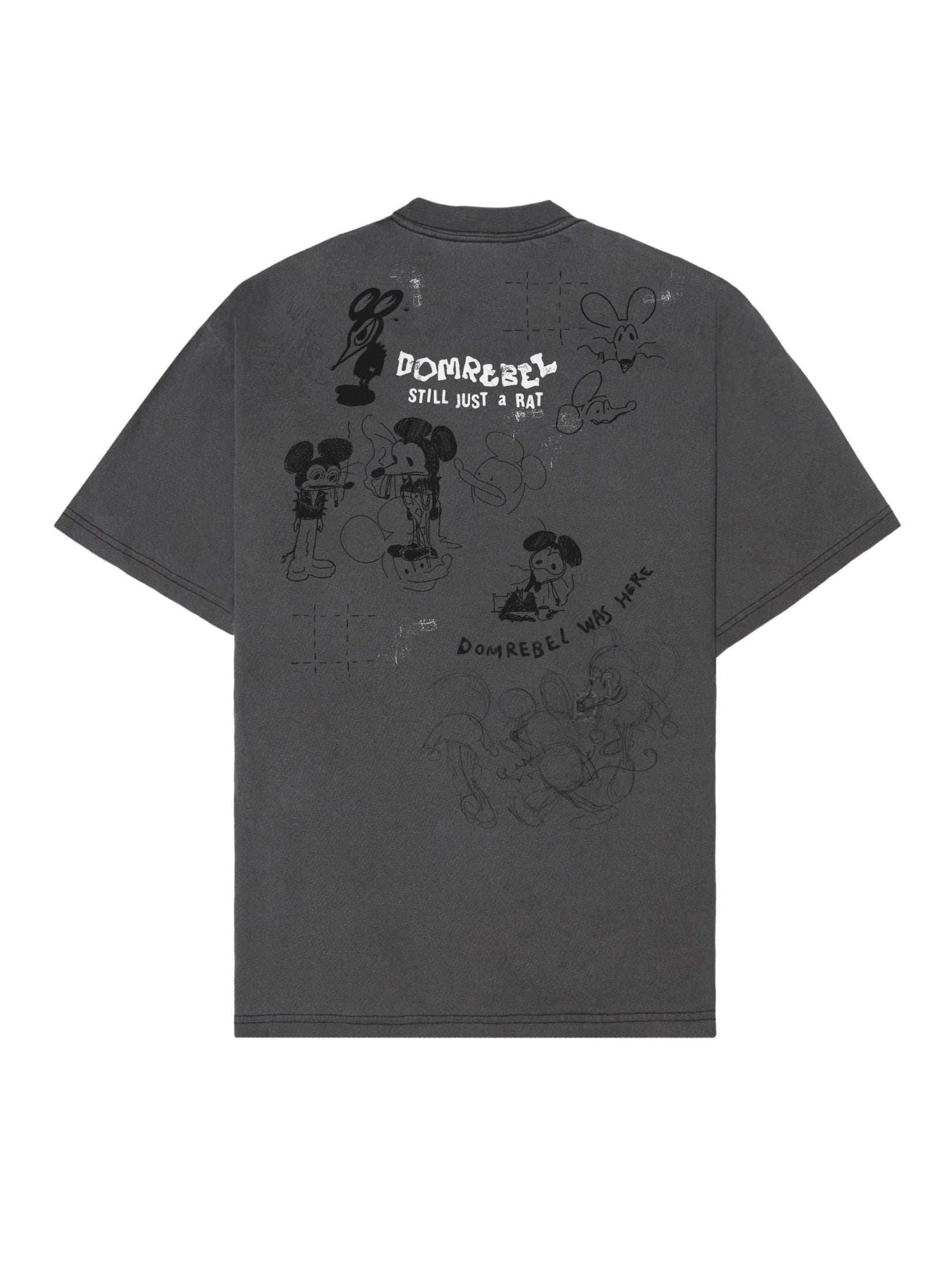 Spit t-shirt faded black