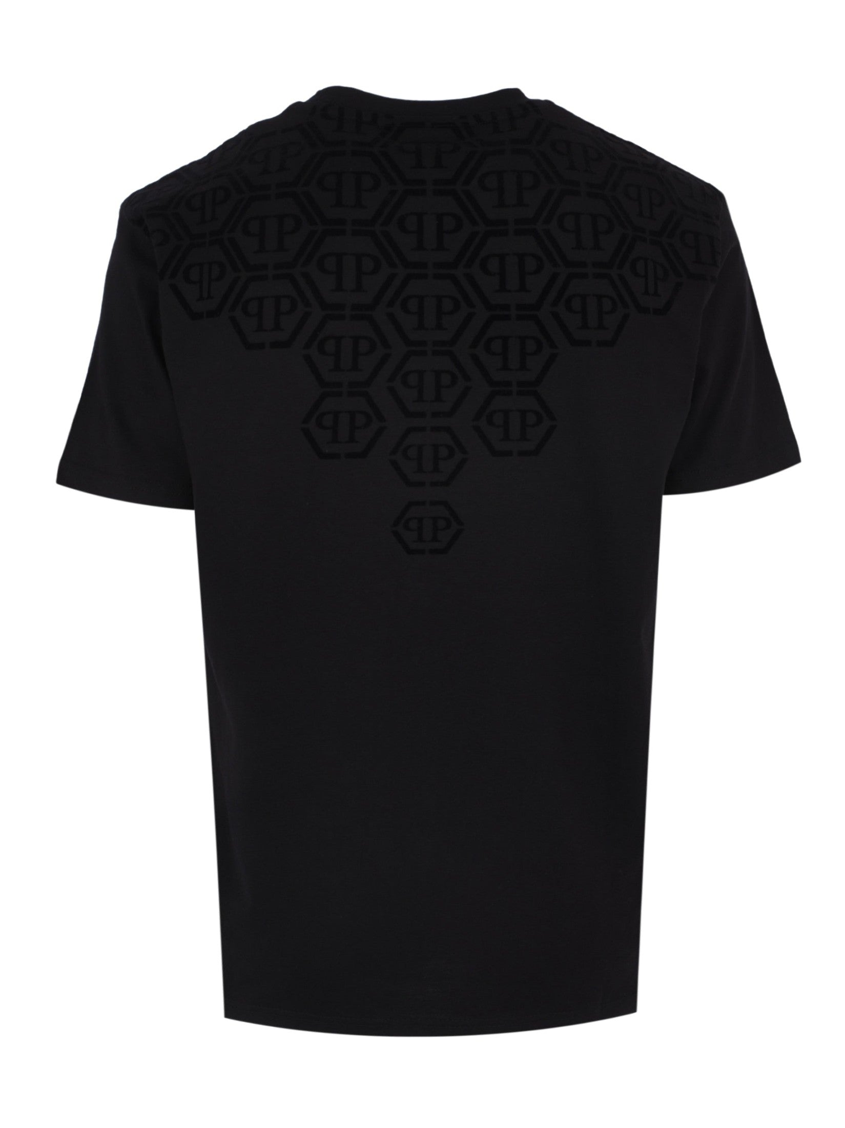 Round neck t-shirt degradé monogram