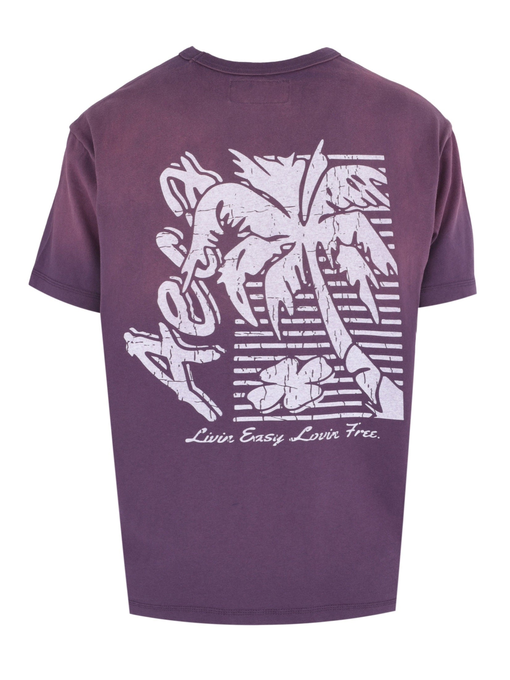 Aeca palm washed half sleeve tee