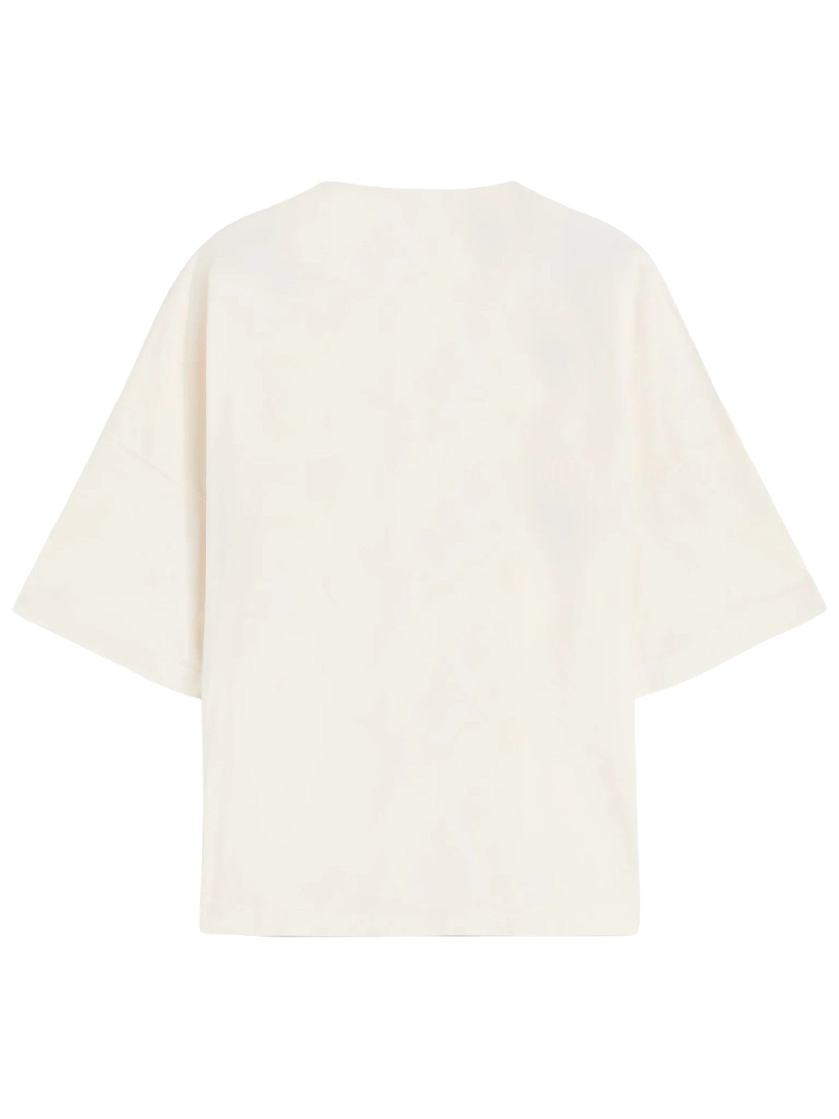 Bear in mind over tee off white brown