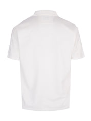 Metropolis series mercerized jersey short sleeve half zip polo