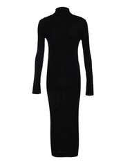 SKIN GATHERED MIDI DRESS