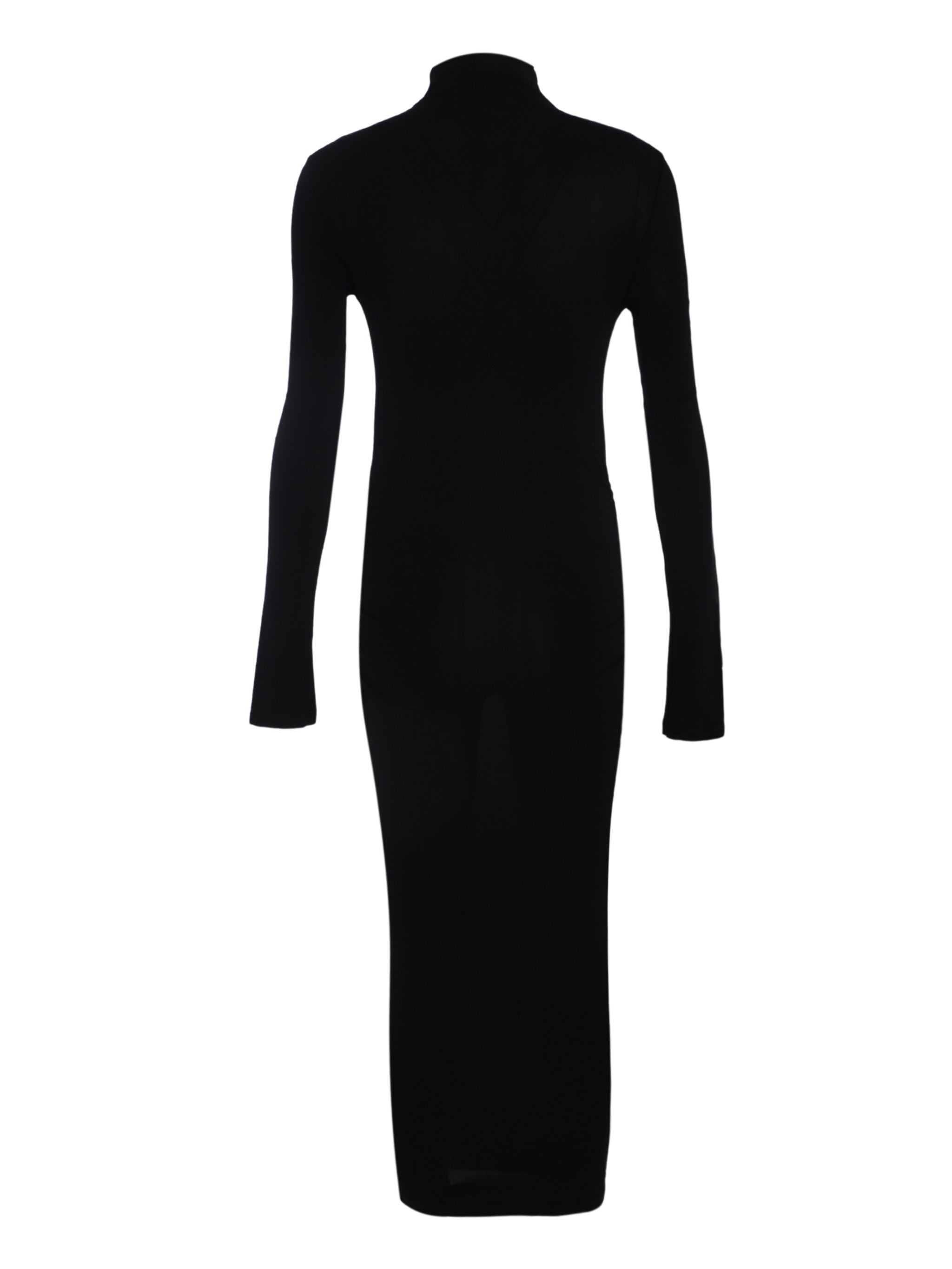 SKIN GATHERED MIDI DRESS