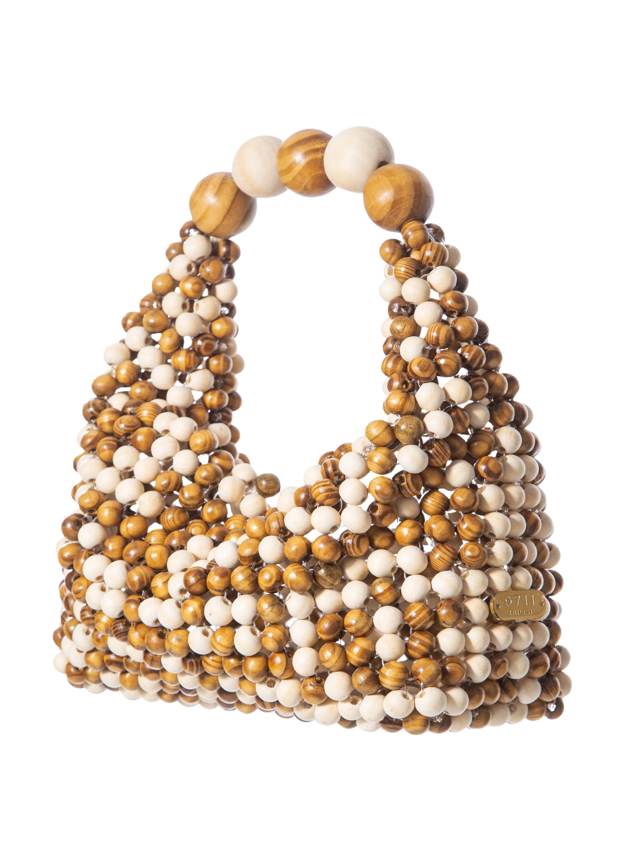 Beige & brown large jodie bag