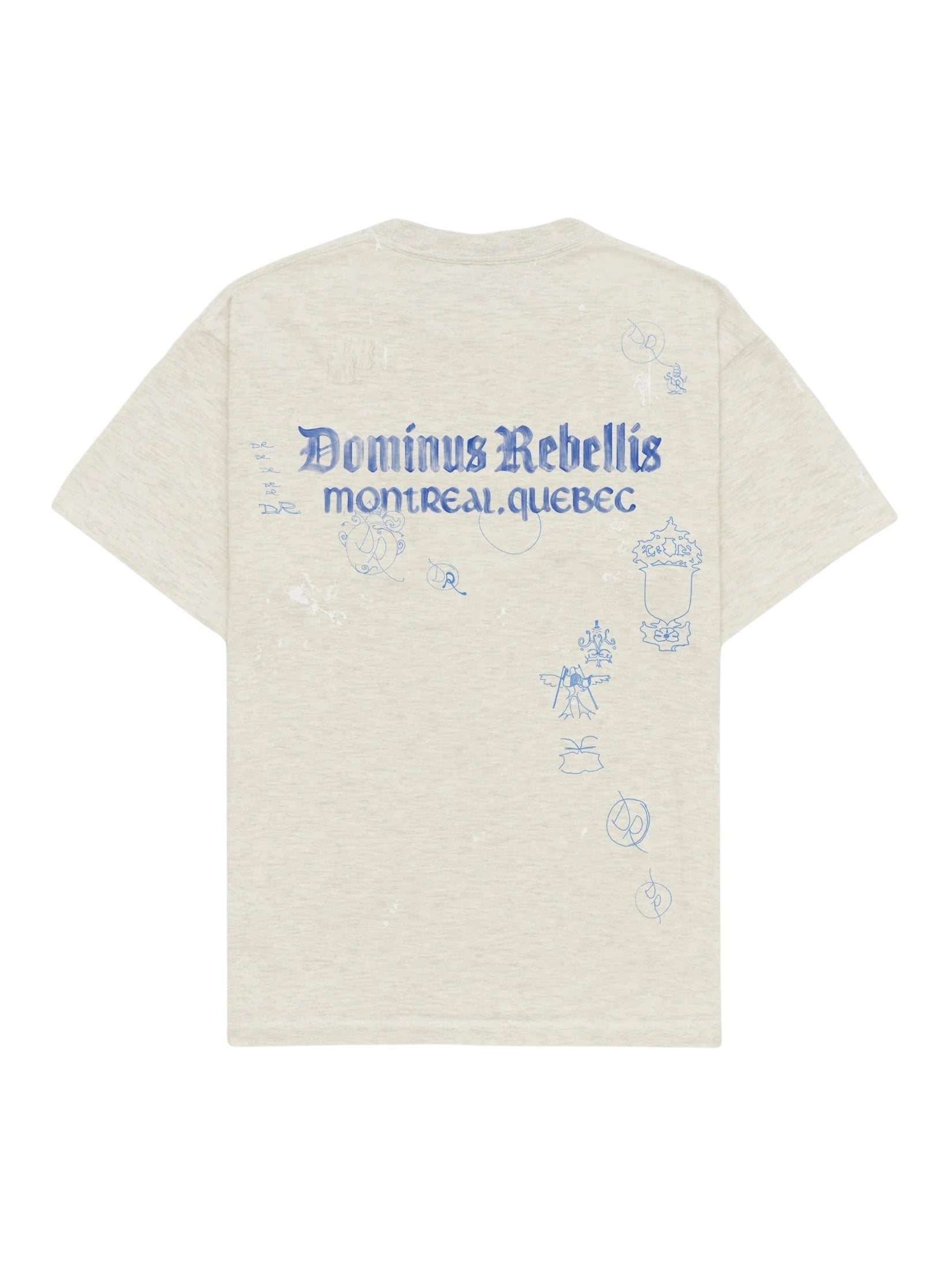 Dominus crest t-shirt greige