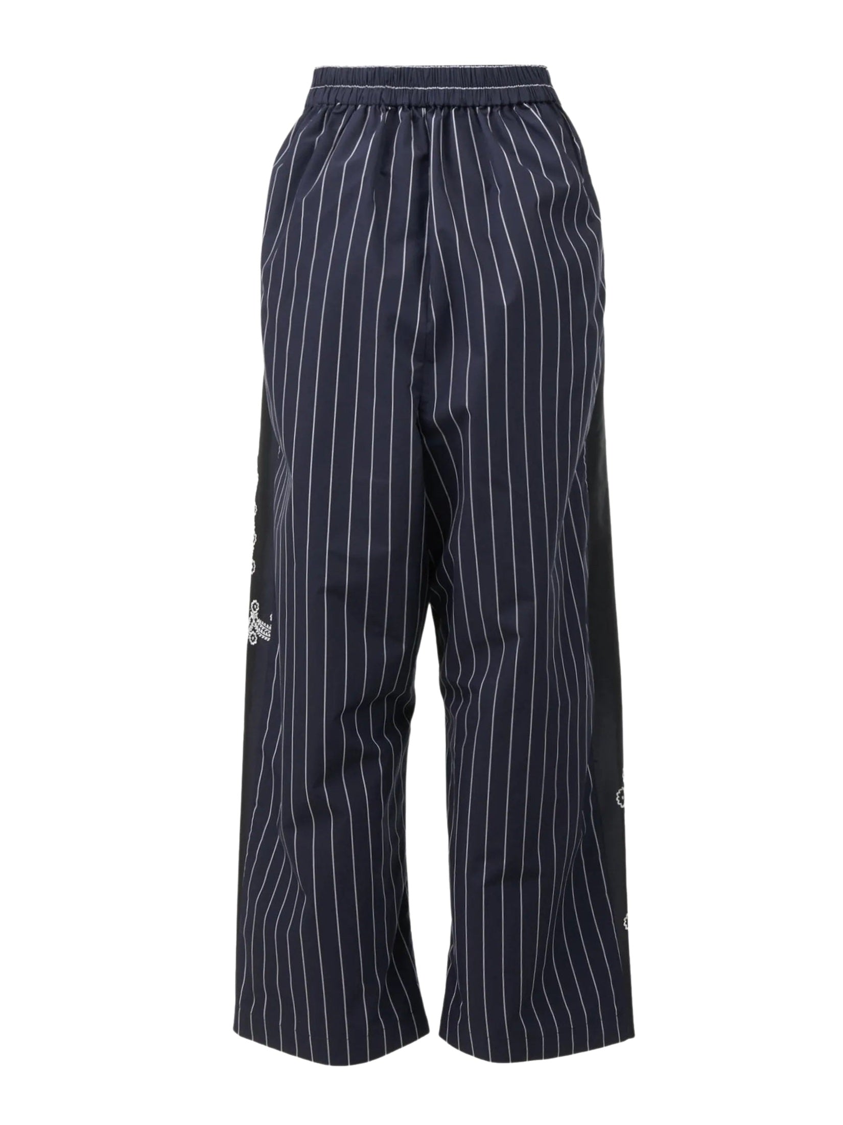 Striped-pattern trousers