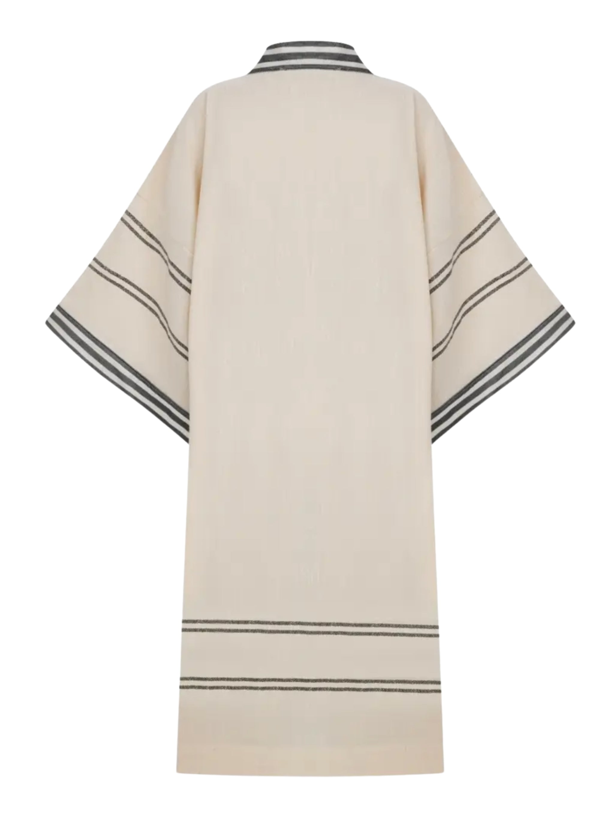 Pesthamal cotton kimono with kutnu trim