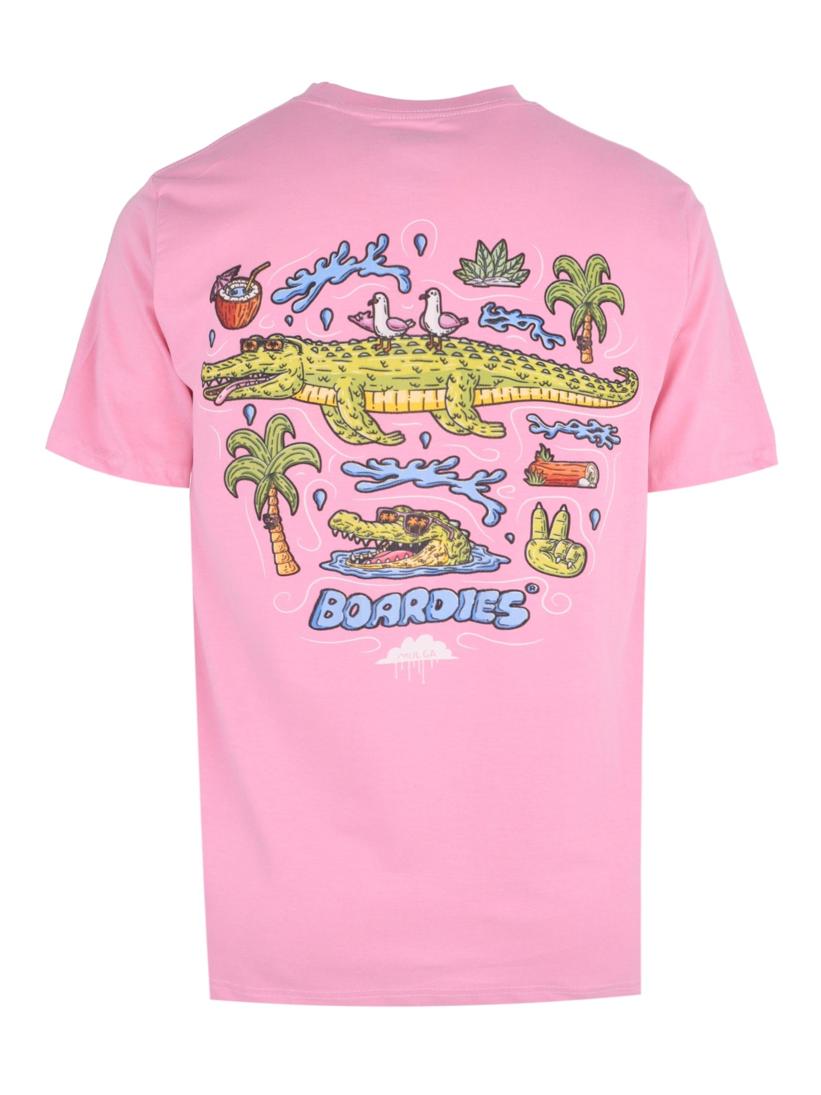 Boardies mulga crocs crew neck t shirt