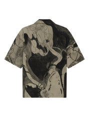 Extrovert camp collar shirt beige