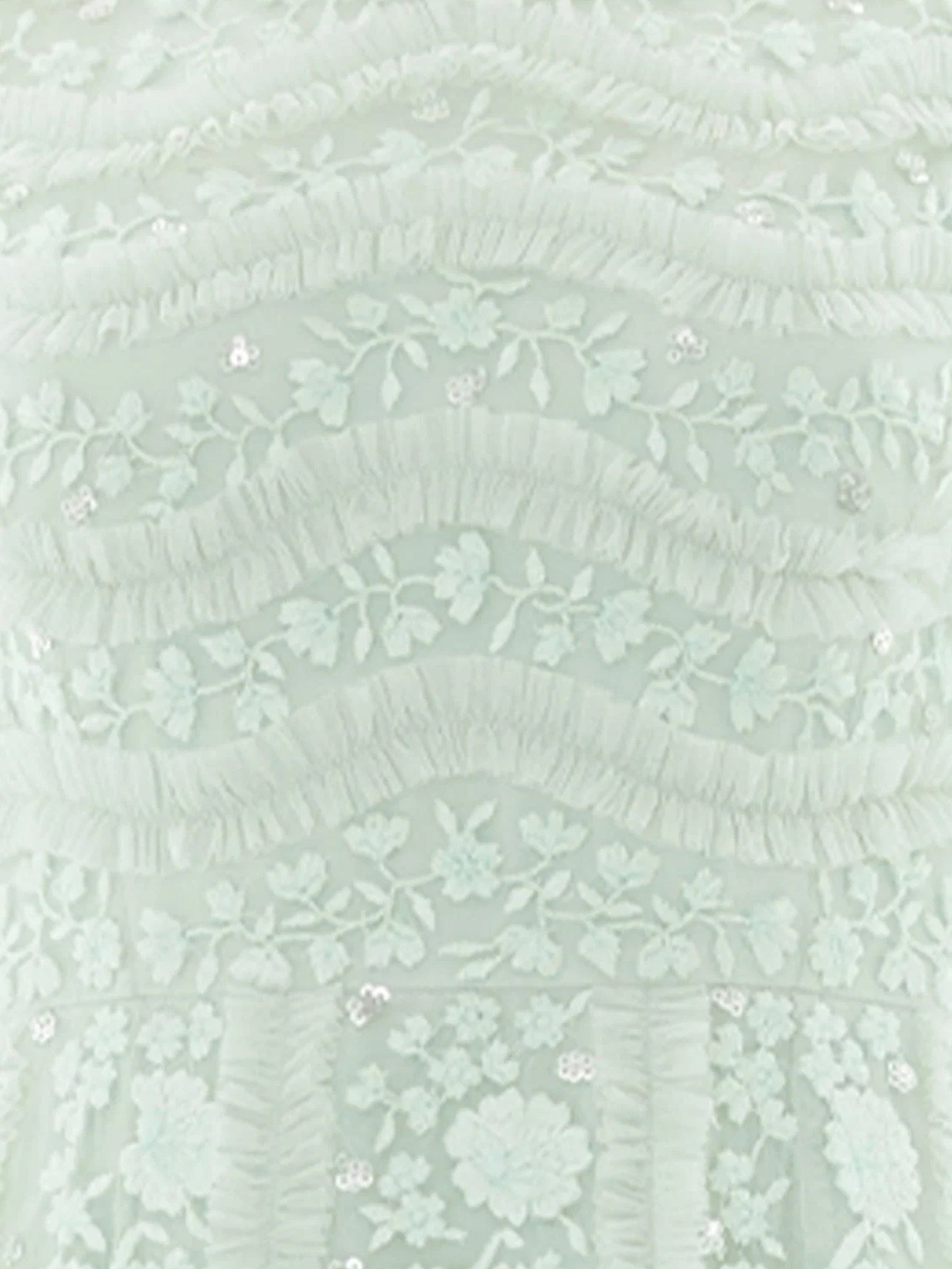 Gianna ruffle short sleeve ankle gown