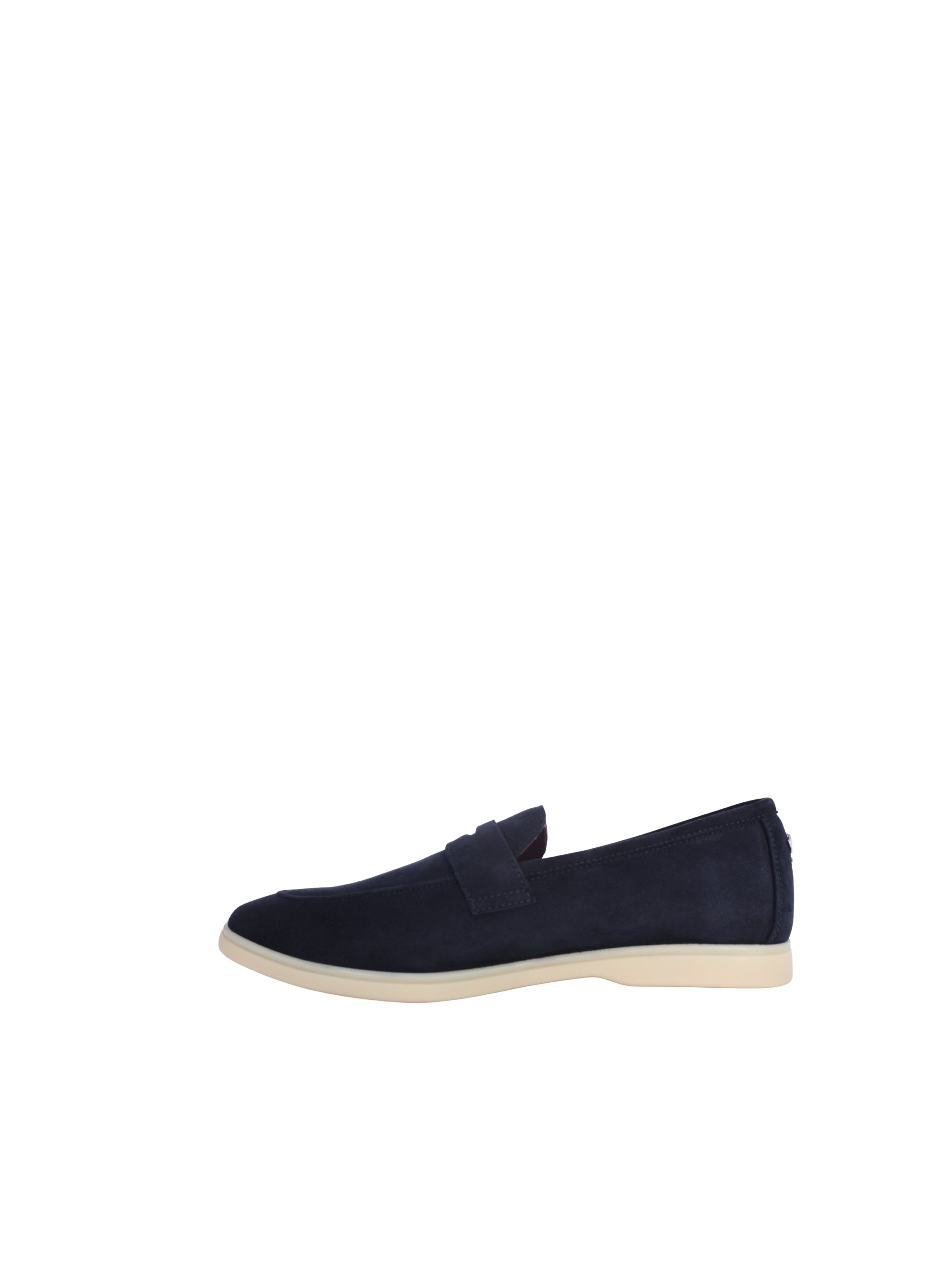 DARK BLUE SUEDE LOISIR GOMME