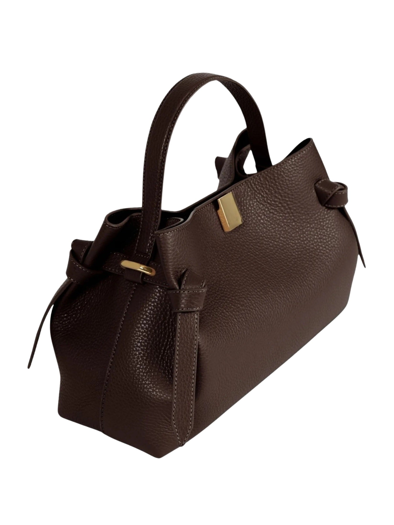 Gyoza pebble grain leather