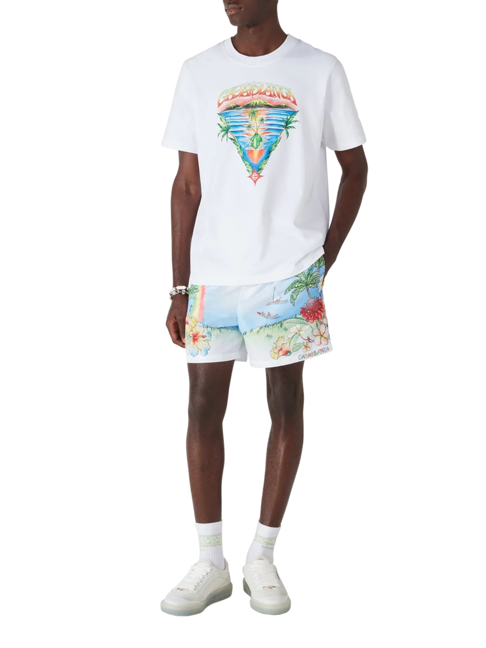 Aloha Printed Swim Shorts