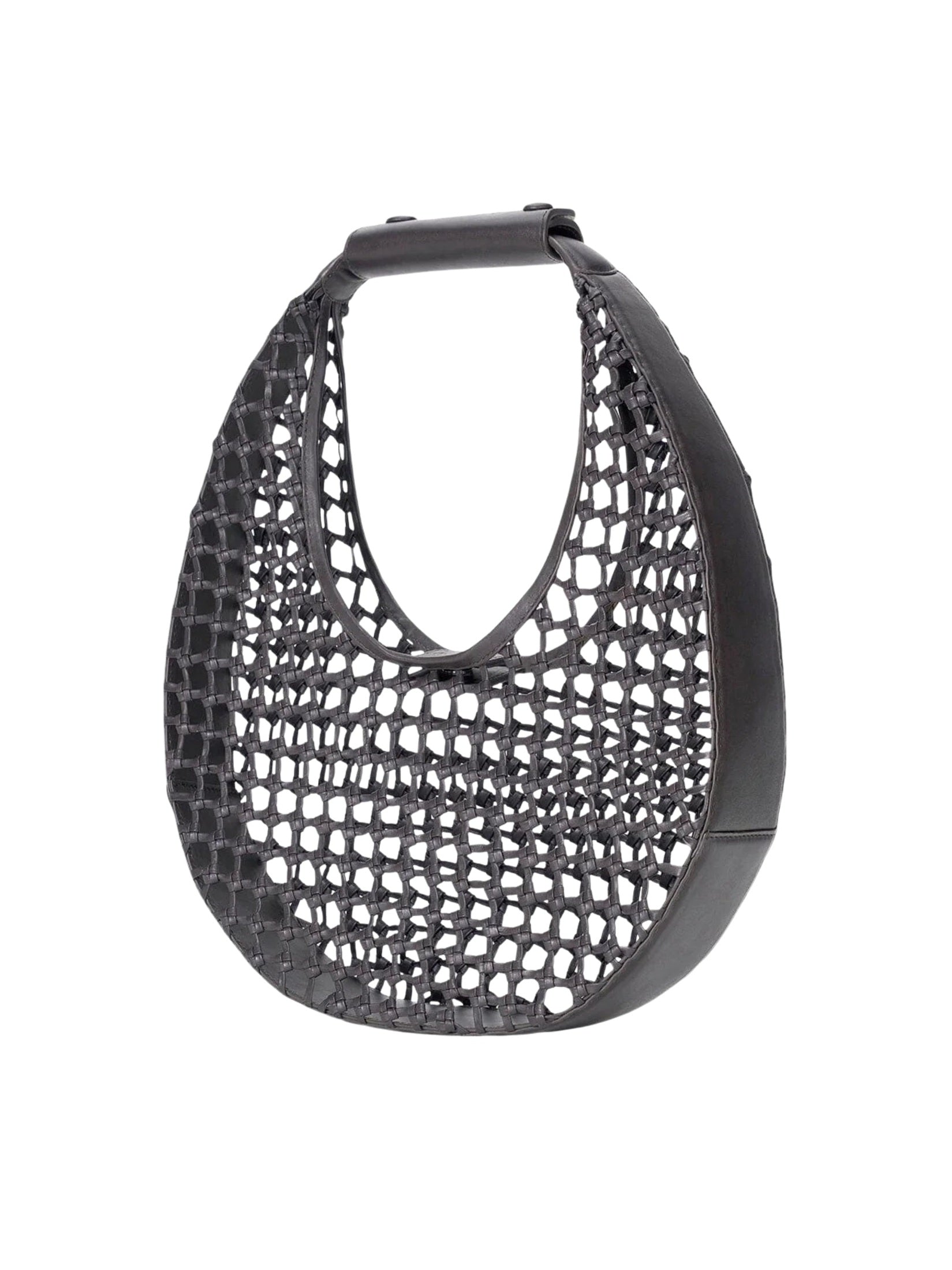 Moon hand-knotted tote bag