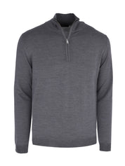 LONG SLEEVES TURTLE NECK HALF ZIPPER MEN'S SWEATER