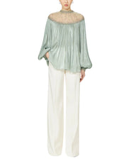 TIMEA LUREX GEORGETTE BLOUSE