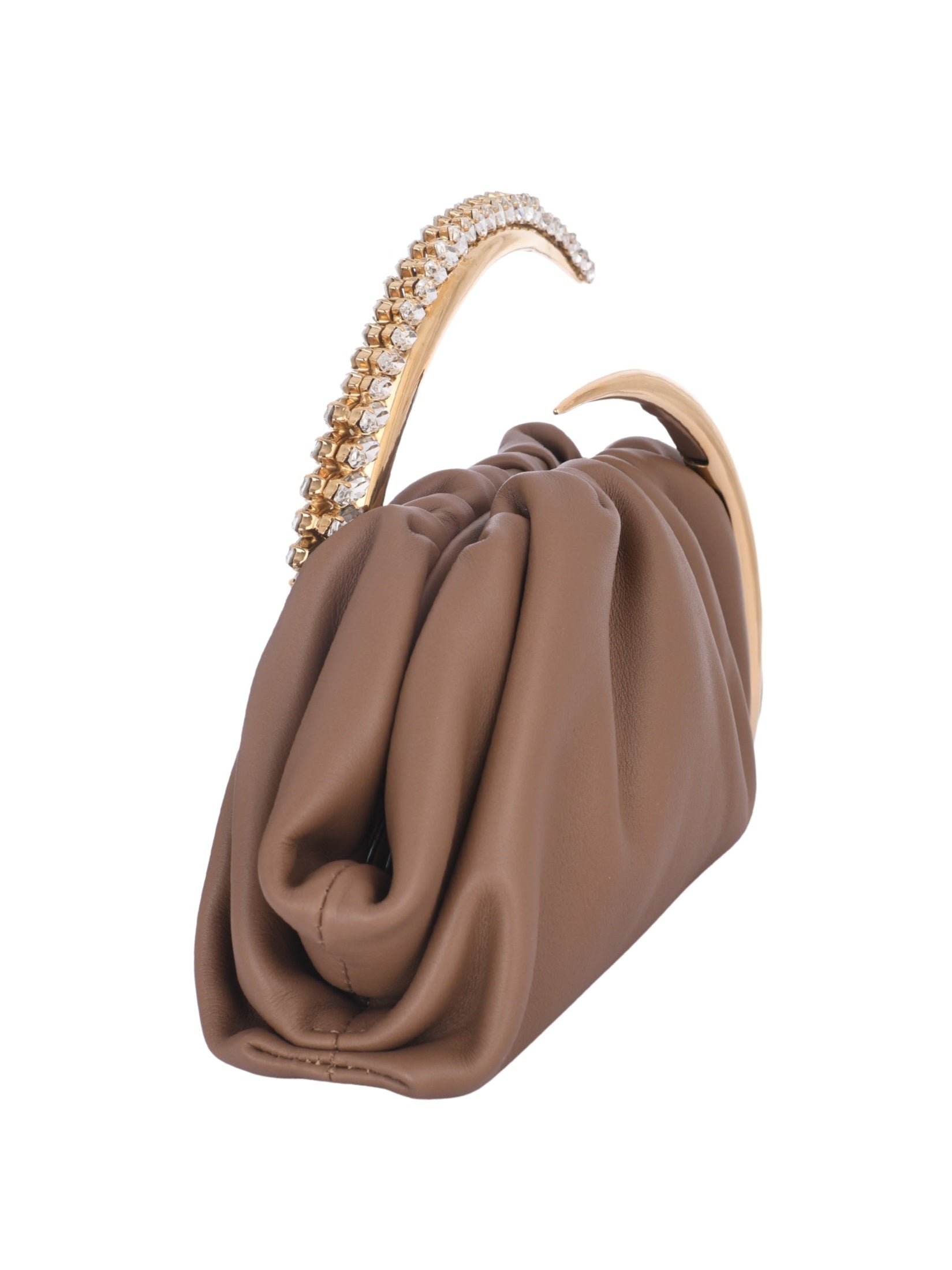 Karma pouch leather clutch