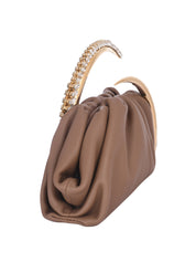 Karma pouch leather clutch