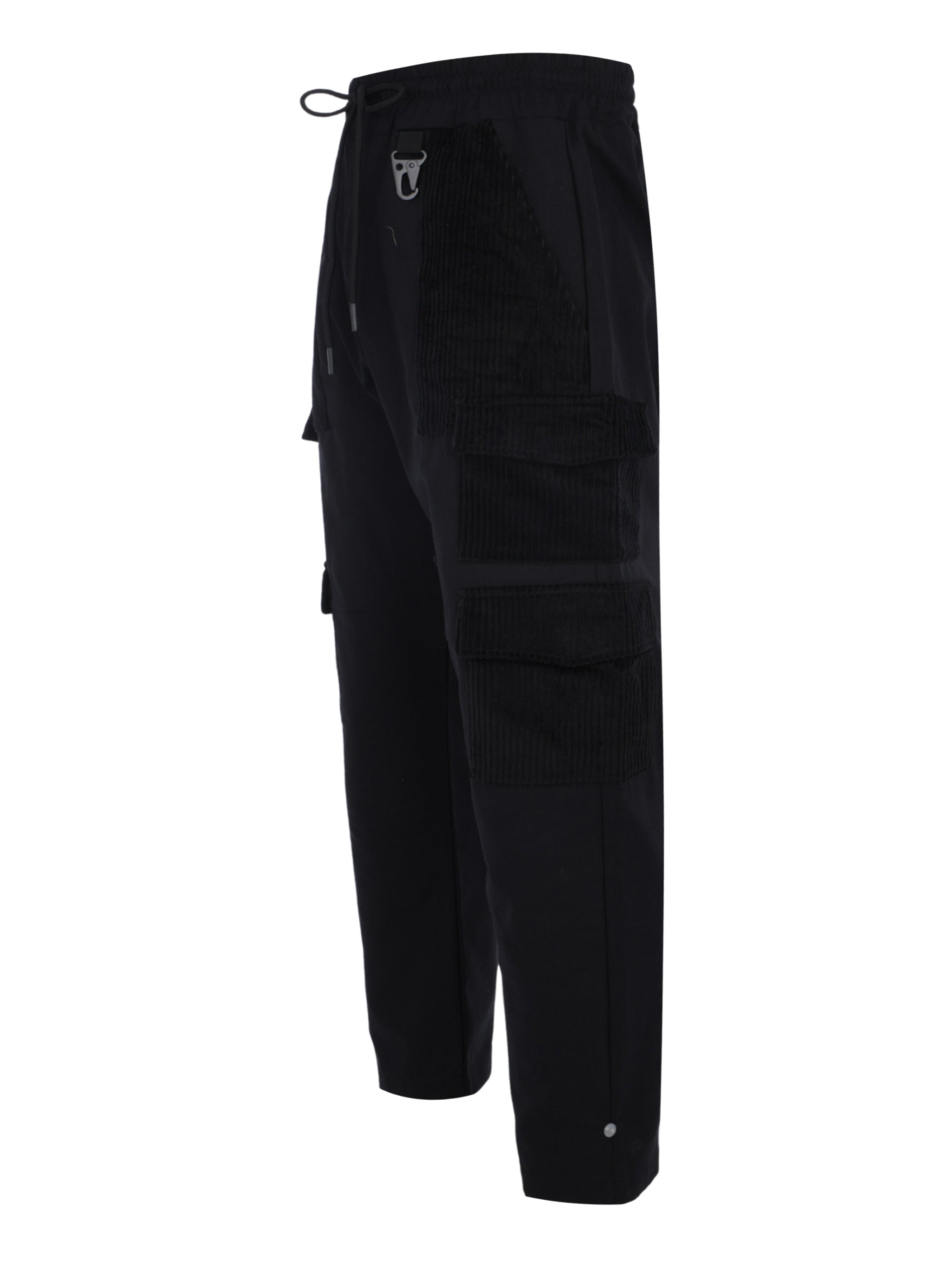 MIXED FABRICS CARGO PANTS