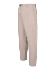 Drawstring Pleated Jogger Trousers
