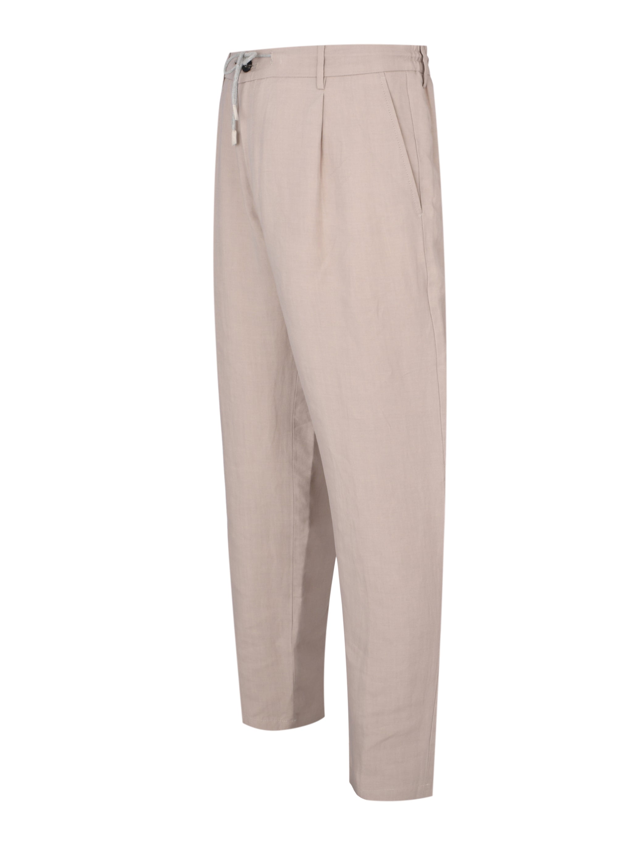 Drawstring Pleated Jogger Trousers