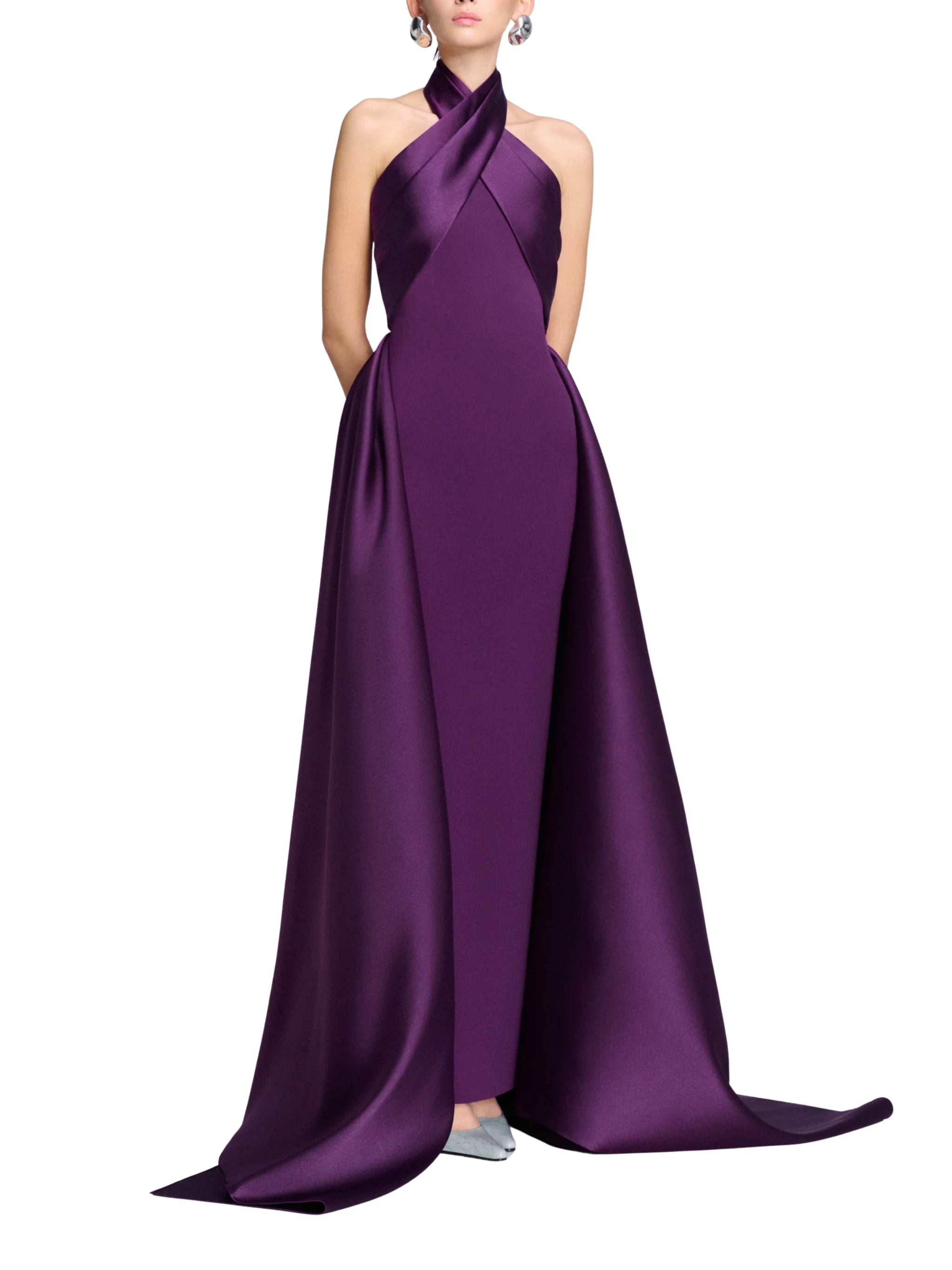 The Rumi Maxi Dress in Damson
