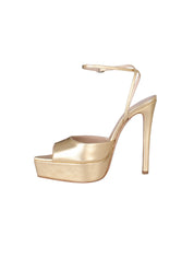 Loulou platform metallic 140 gold