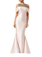 Hand embroiderd with off shoulder sleeves rap fish cut