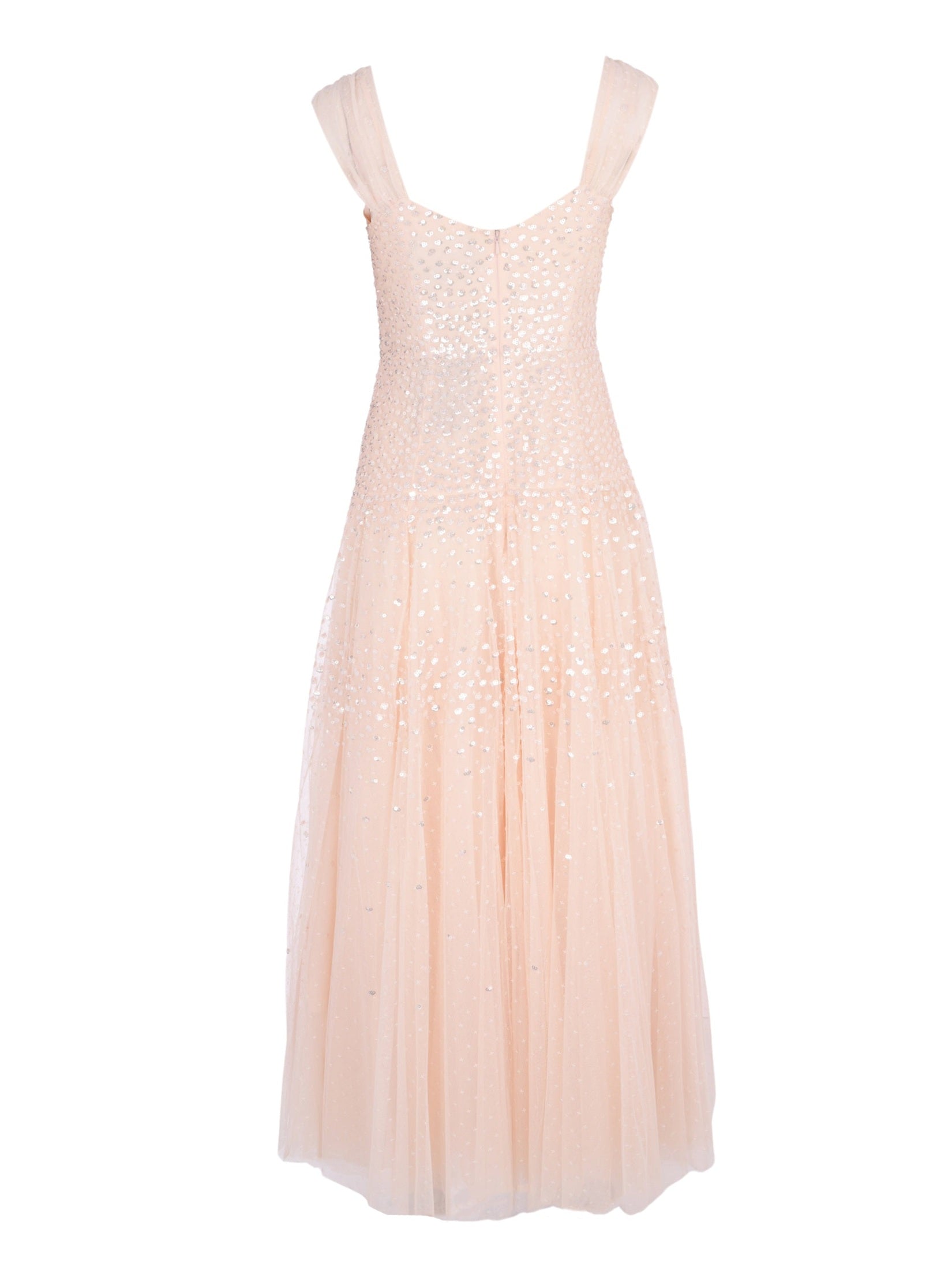 Sunrise sequin sweetheart ankle gown
