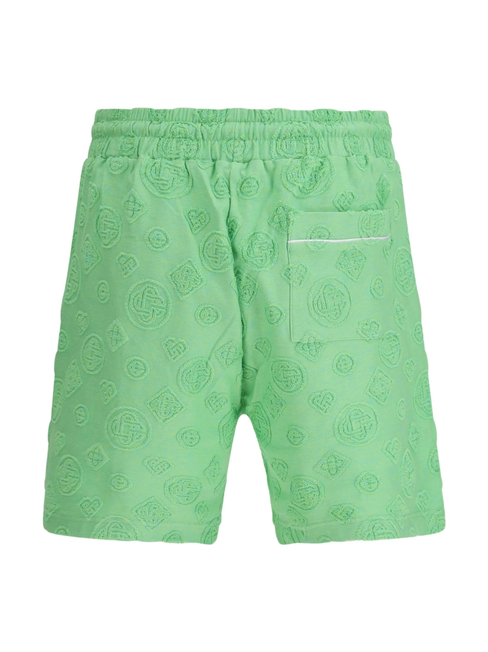 Towelling monogram short