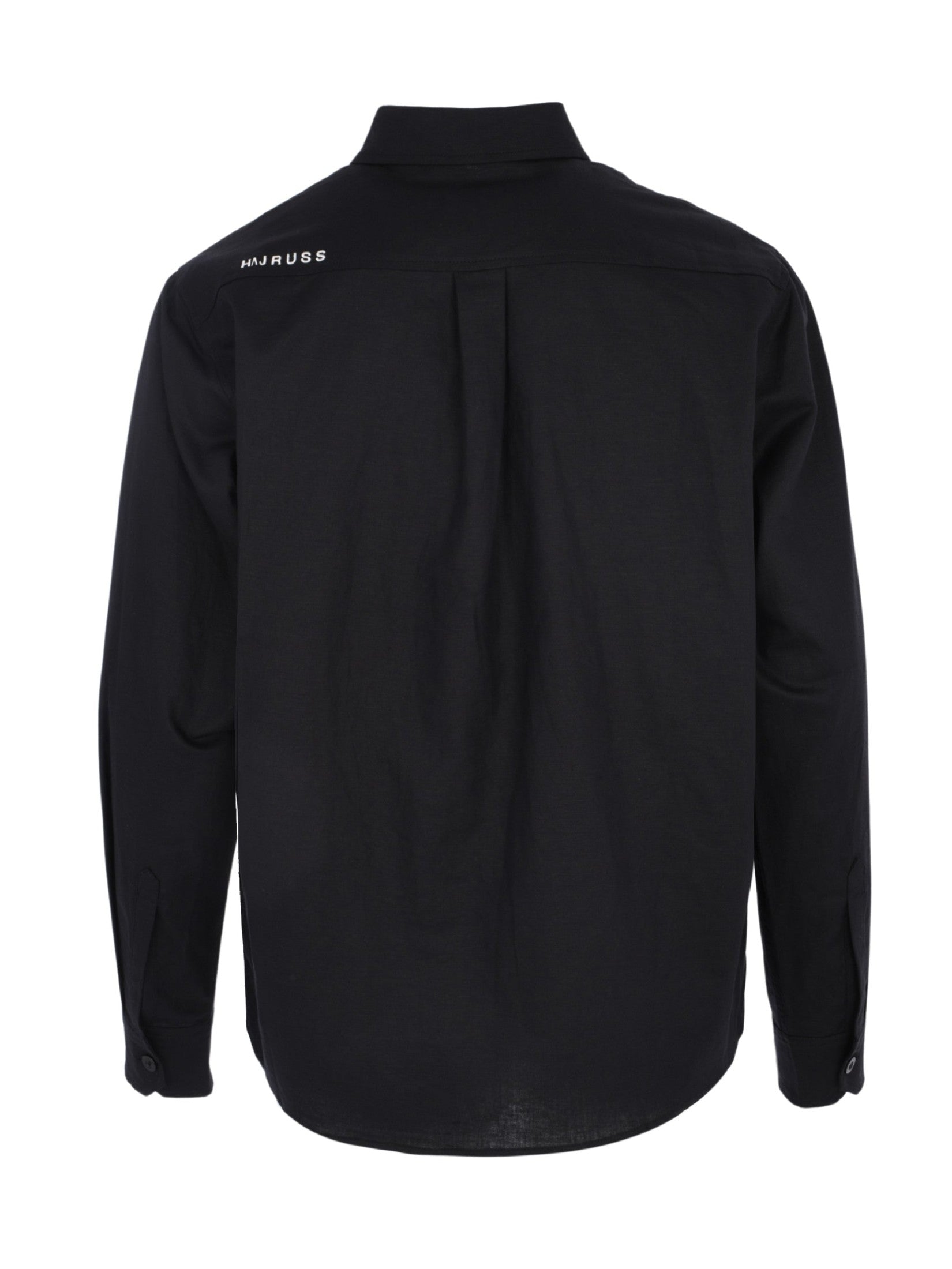 Black linen long sleeve shirt