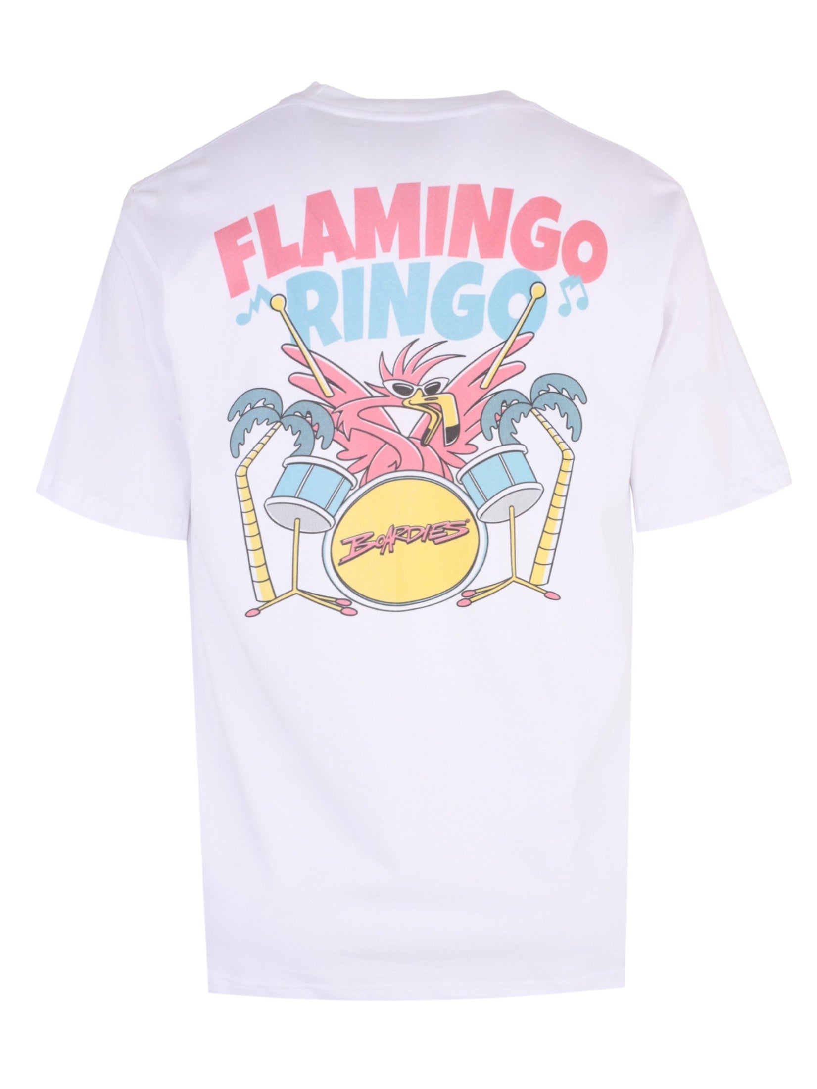 Boardies flam-ringo crew neck t-shirt
