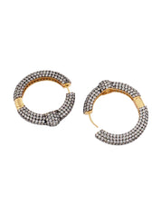 Crystal harmony hoops (large)