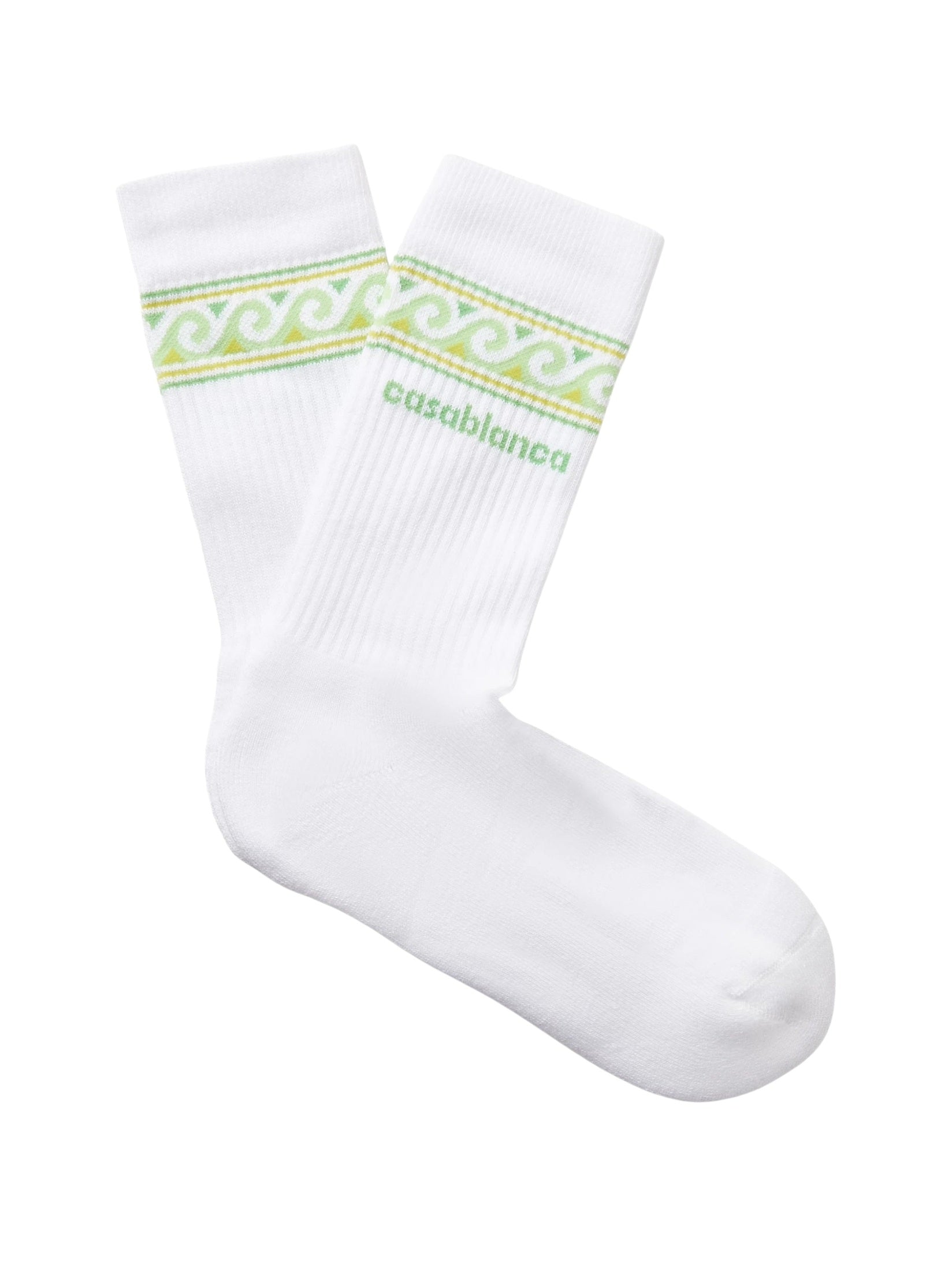 Knitted wave sport socks