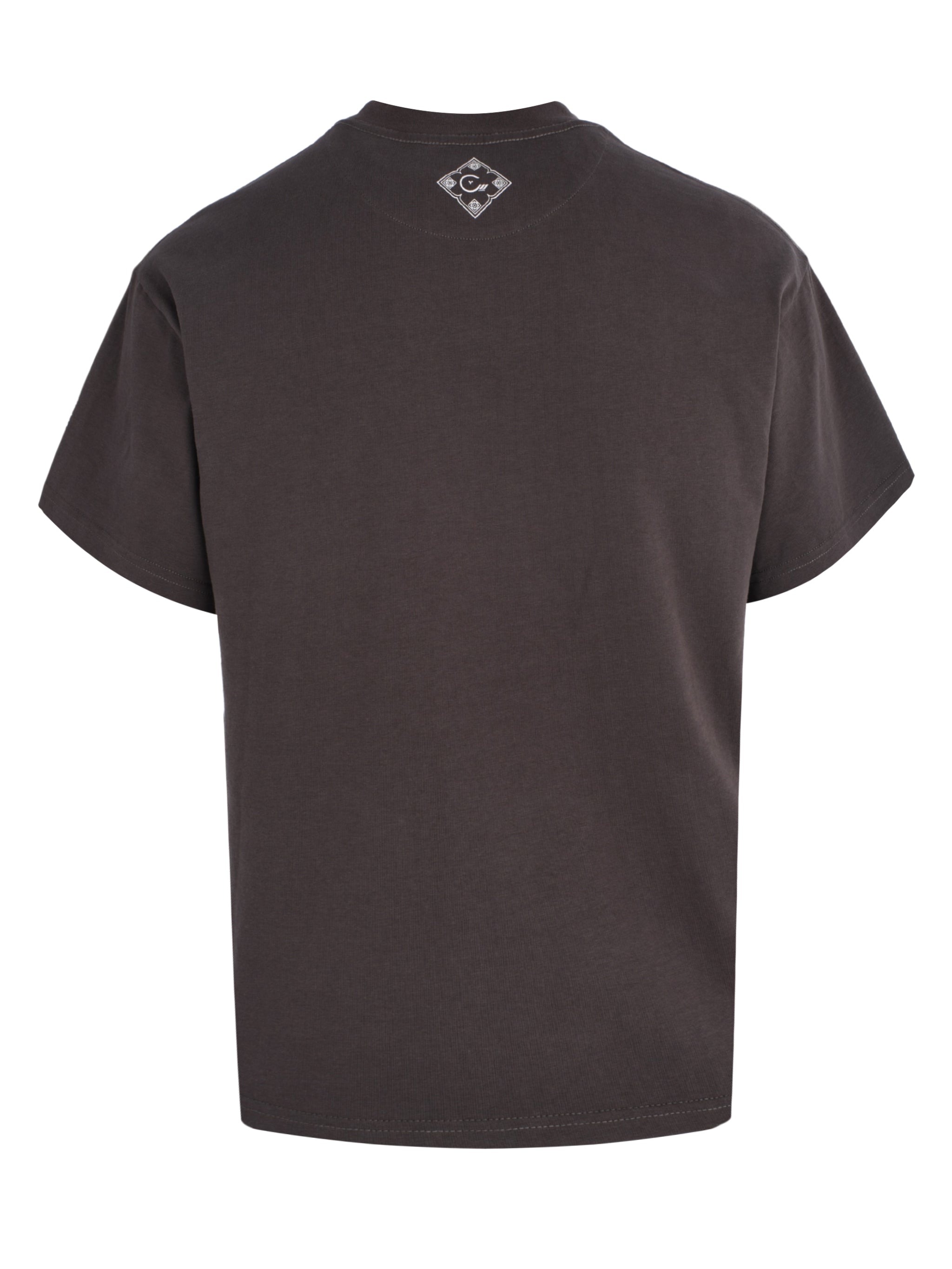 CENMAR GRAY T-SHIRT WITH FRONT MEN PRINT