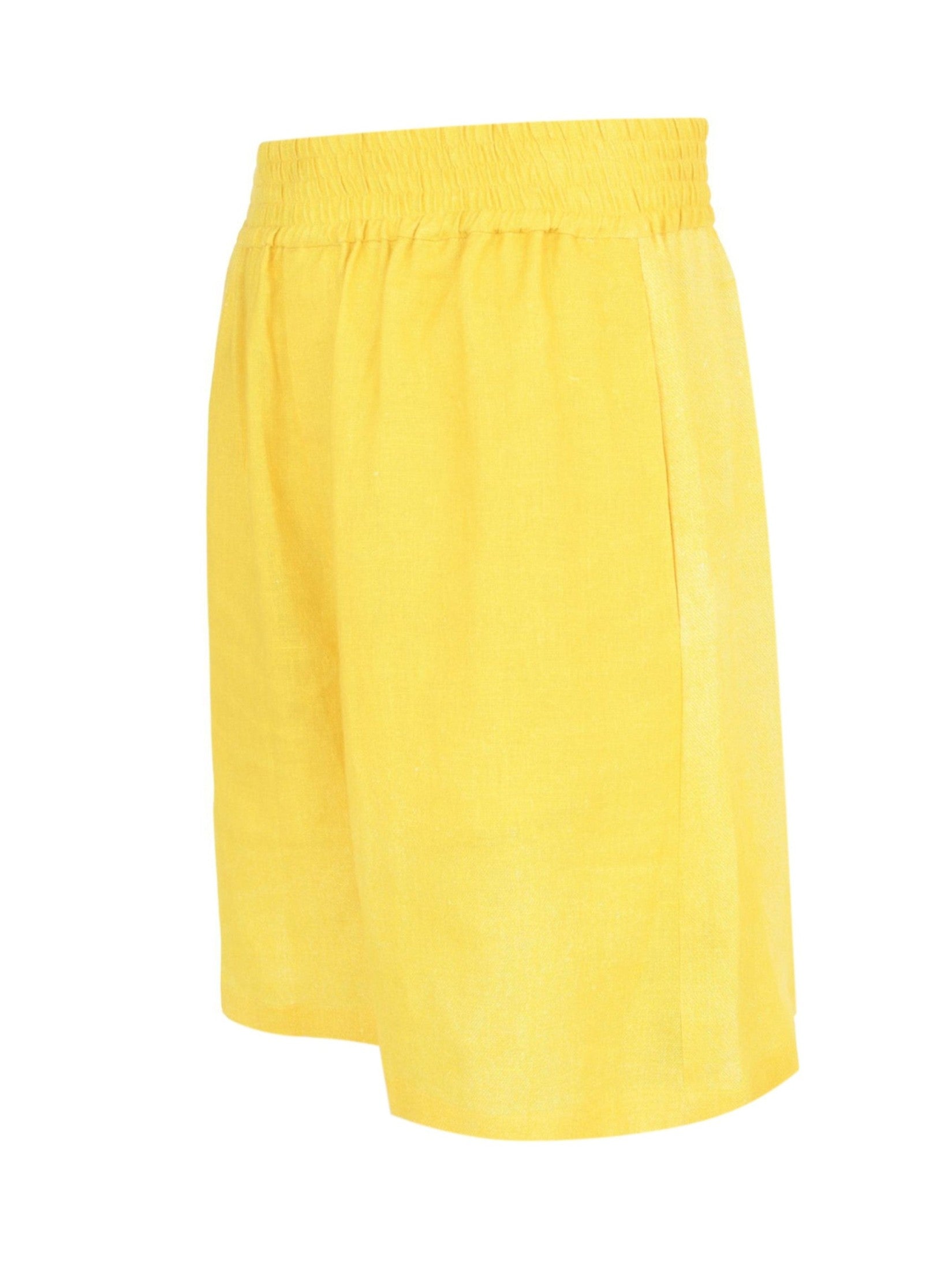 Elastic-waistband shorts