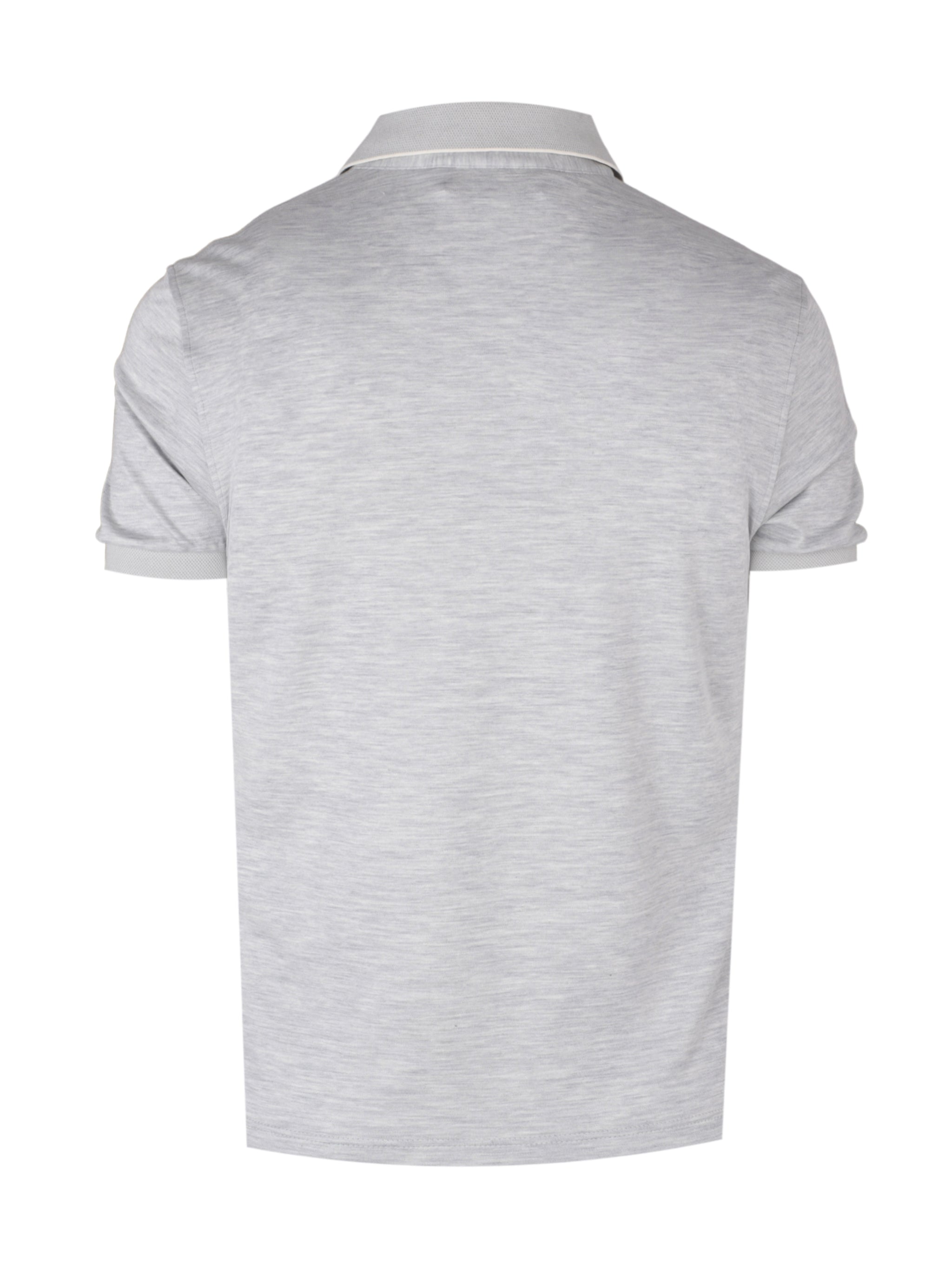 Cotton and silk short sleeves polo