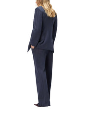 Single-breasted blazer with zigzag pattern